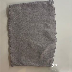 grey tube top